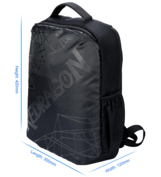 Mochila Redragon Gaming GB-76 Aeneas Black para laptops de 18"
