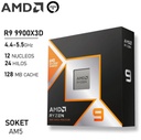 Procesador AMD ryzen 9 9900X3D 4.4GHz hasta 5.5GHz cache 128MB + 12MB socket AM5 no inc. disipador