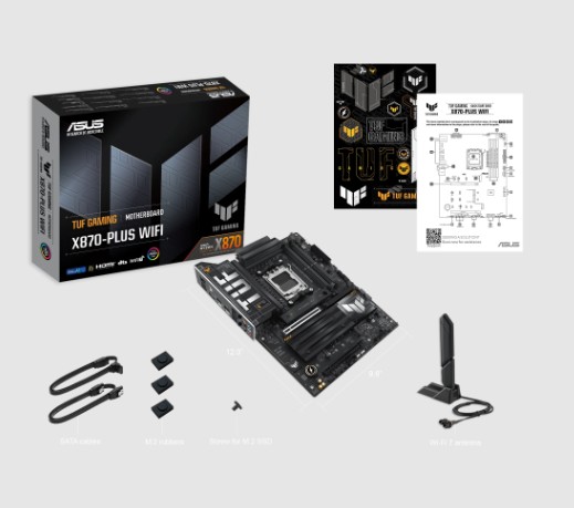 MAINBOARD ASUS TUF GAMING X870-PLUS WIFI AM5 WIFI7 AURA SYNC