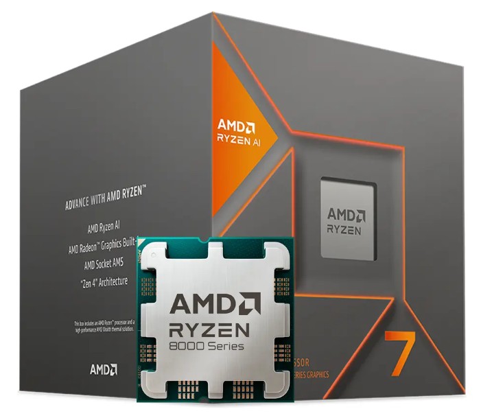 Procesador Amd Am5 Ryzen 7 8700g Am5 5.1ghz 8core 16hilos Cache 24mb 65w With Thermal Solution