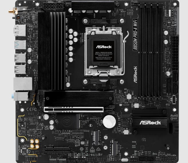 MBO ASROCK B850M Pro-A Wifi AM5 4DDR5 HDMI DP USB3,2 4M.2 PCIe5.0 Micro-ATX