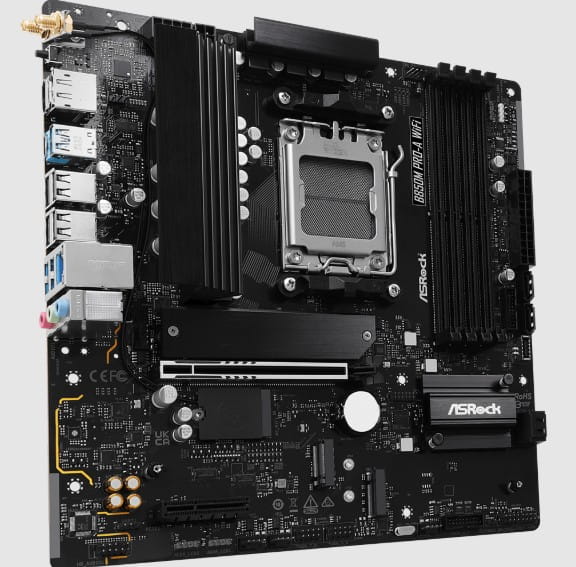 MBO ASROCK B850M Pro-A Wifi AM5 4DDR5 HDMI DP USB3,2 4M.2 PCIe5.0 Micro-ATX
