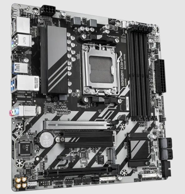 Mainboard Gigabyte B850M D3HP AM5 ddr5 4 slots HDMI DP 10/100/1000 mATX