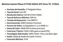 Monitor TEROS de 27" TE-2786G Plano Gaming 200HZ 1MS IPS FHD 1920X1080 1DP 2HDMI