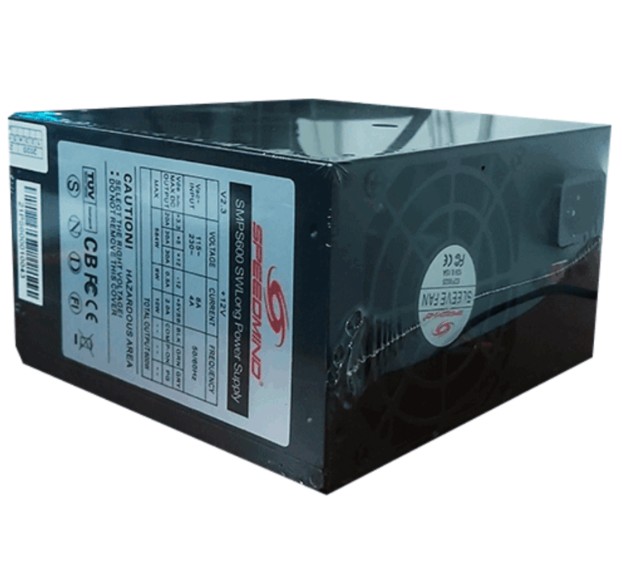 Fuente De Poder Speedmind de 825W SMPS825 ATX 24 Pines con 6+2Pines para Tarjeta grafica