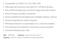 Soporte Para Monitor UnnoTekno TM8005BK Neumatico para monitores de  hasta 32"