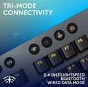 Teclado Logitech Gaming G915 X LIGHTSPEED Wireless RGB LP Mechanical Grafite 920-012670