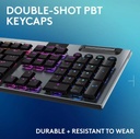 Teclado Logitech Gaming G915 X LIGHTSPEED Wireless RGB LP Mechanical Grafite 920-012670