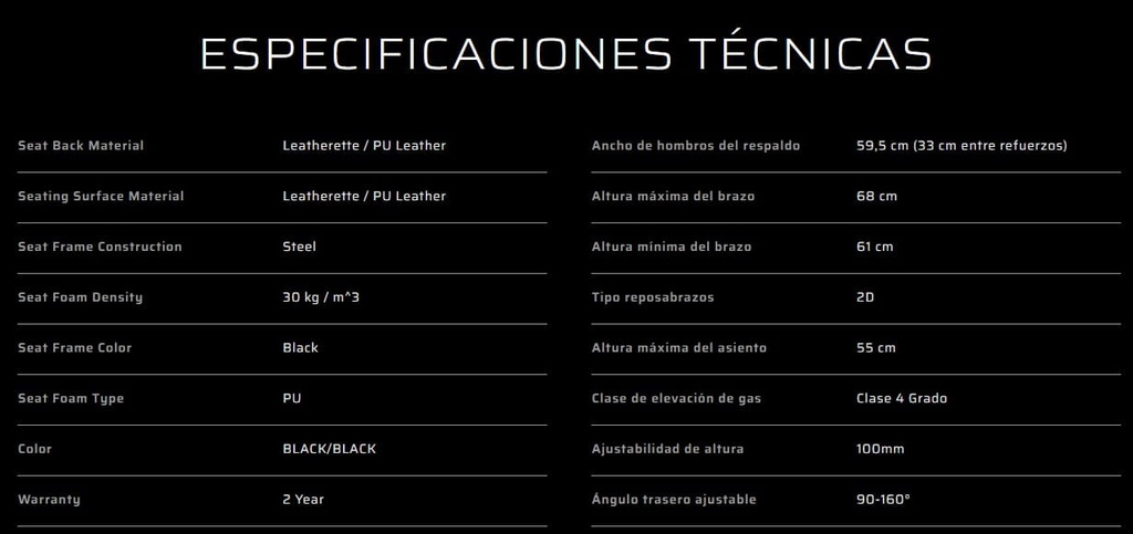 Silla Gamer Corsair TC100 RELAXED POLIPIEL BLACK CF-9010050-WW