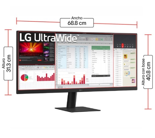Monitor LG LED 29" 29U511A-B 2560x1080 IPS UWFHD 100Hz - 5ms HDMI DP Black
