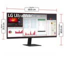 Monitor LG LED 29" 29U511A-B 2560x1080 IPS UWFHD 100Hz - 5ms HDMI DP Black
