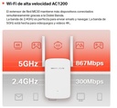 Wireless Repetidor Extensor AC1200 Mercusys ME30 DualBand 2Antenas 1xRJ45 White