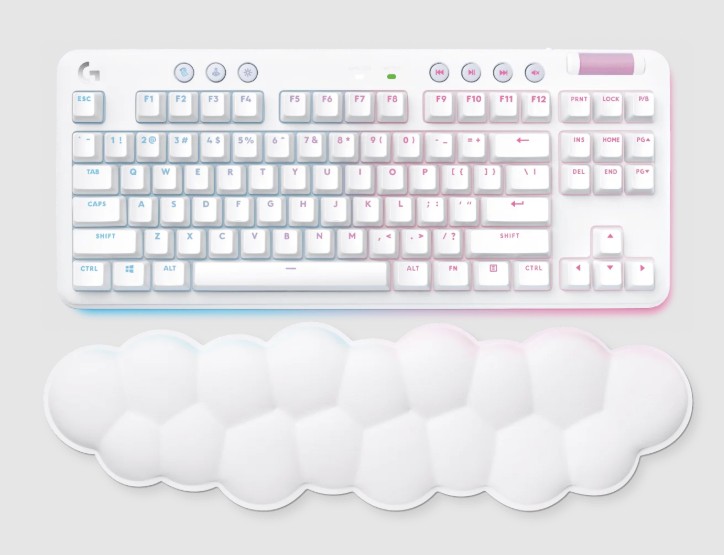 Teclado Logitech Gaming G715 Mecanico Lightspeed RGB Inalambrico White 920-010453