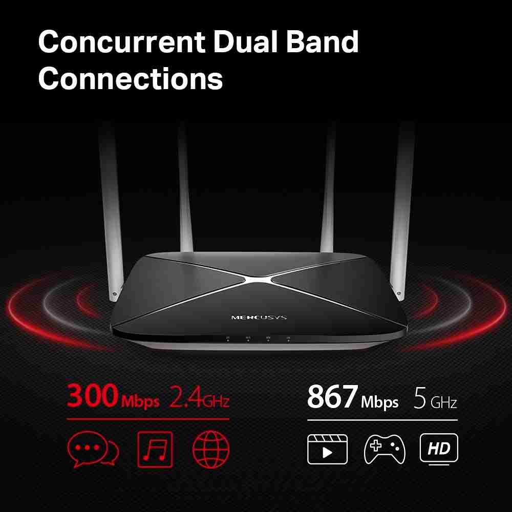Wireless Router Inalambrico DualBand AC1200 Mercusys C12