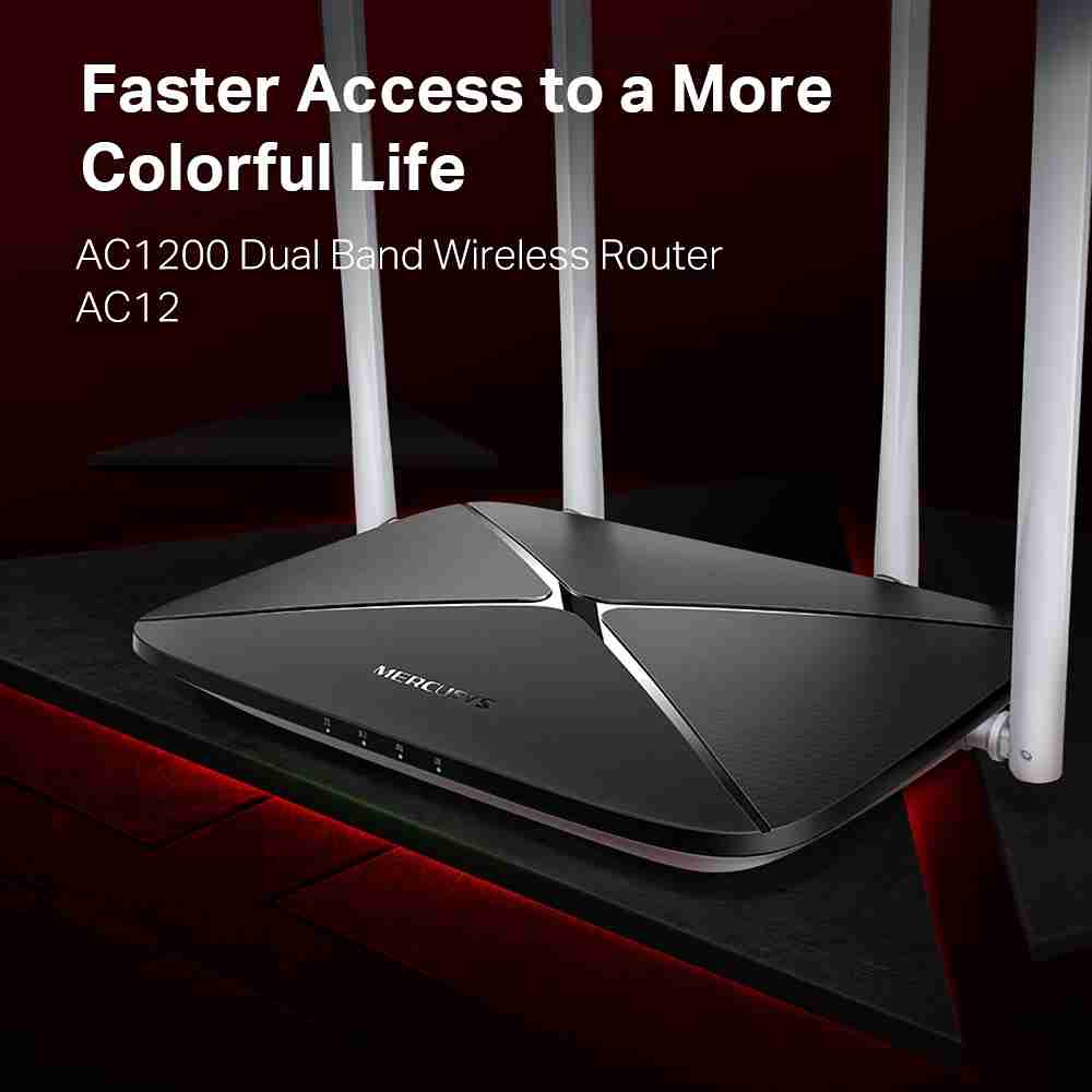 Wireless Router Inalambrico DualBand AC1200 Mercusys C12
