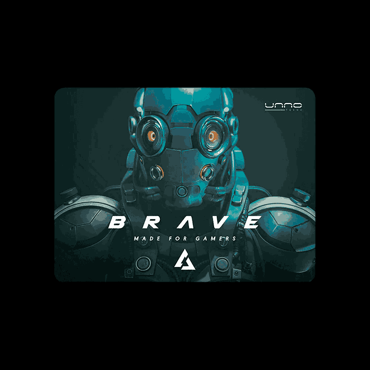 Mouse Pad Unno Tekno MP6051GN Brave Gaming L 32x24cm