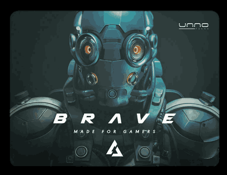 Mouse Pad Unno Tekno MP6051GN Brave Gaming L 32x24cm
