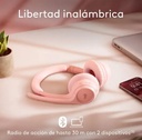 Audifono Logitech Zone 300 Bluetooth Rose Mic con supresion de ruido  981-001411