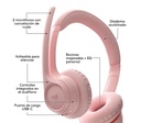 Audifono Logitech Zone 300 Bluetooth Rose Mic con supresion de ruido  981-001411