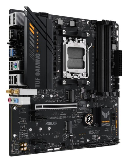 Mbo Asus TUF A620M-PLUS Wifi Amd Am5 4xddr5 Wifi 6 BT V5.3 Aura Sync RGB Hdmi + 2DP 2xM.2 PCI4.0 Micro-atx