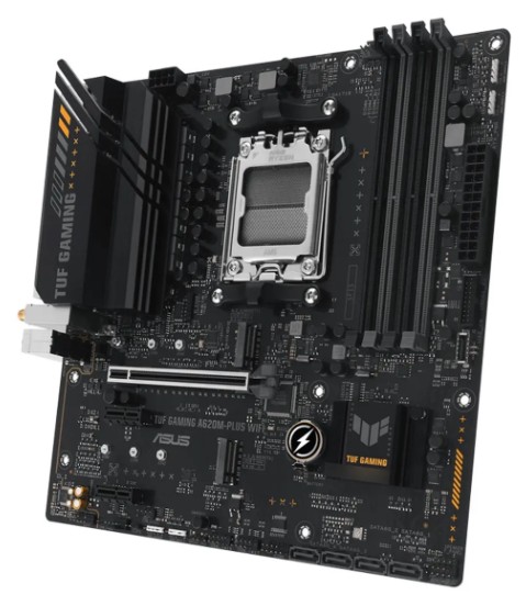 Mbo Asus TUF A620M-PLUS Wifi Amd Am5 4xddr5 Wifi 6 BT V5.3 Aura Sync RGB Hdmi + 2DP 2xM.2 PCI4.0 Micro-atx