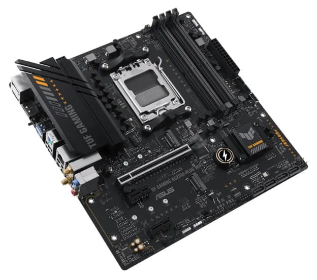 Mbo Asus TUF A620M-PLUS Wifi Amd Am5 4xddr5 Wifi 6 BT V5.3 Aura Sync RGB Hdmi + 2DP 2xM.2 PCI4.0 Micro-atx