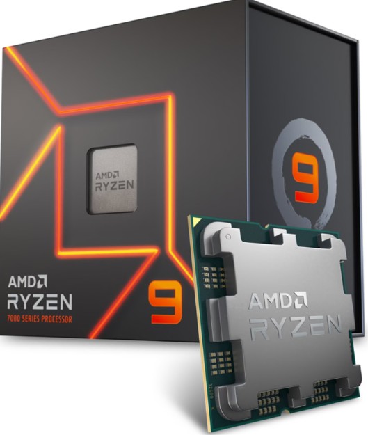Procesador Amd Am5 Ryzen 9 7900 3,7GHz up to 5,4Ghz 12core 24hilos 12mb+64mb Cache 65w TSMC 5nm FinFET