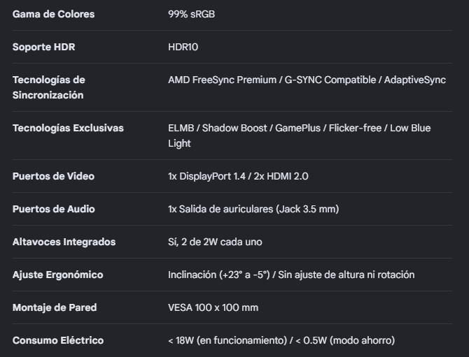 Monitor Asus TUF GAMING VG259Q5A LED 24.5Inc Fast IPS FHD HDMI DP 200Hz 0,3ms AMD FreeSync Premiun speakers Black