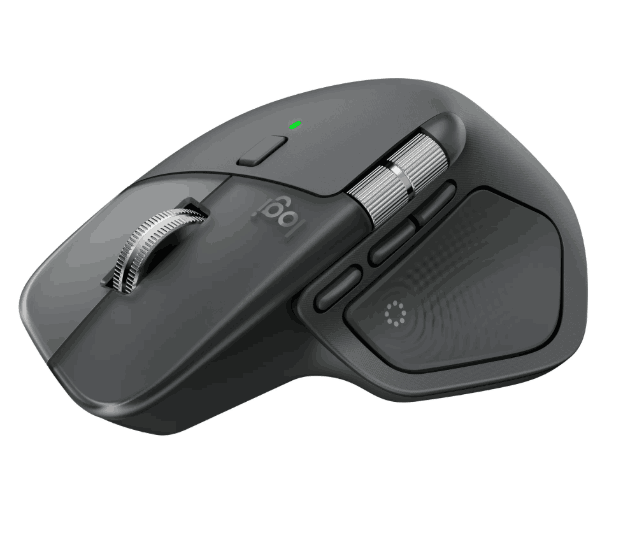Mouse Logitech MX Master 4 Wireless BT LOGI BOLT USB-C Graphite No incluye cable de carga 910-007565