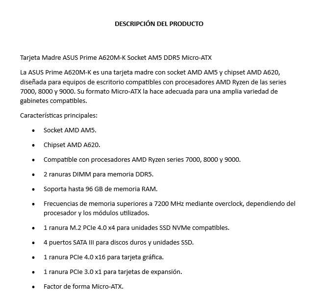 Mbo Asus Prime A620AM-K Amd Am5 Ryzen 7000-9000 2xddr5 Hdmi Displayport 1xM.2 4xSATA 6Gb/s Pcie4.0 Micro-atx