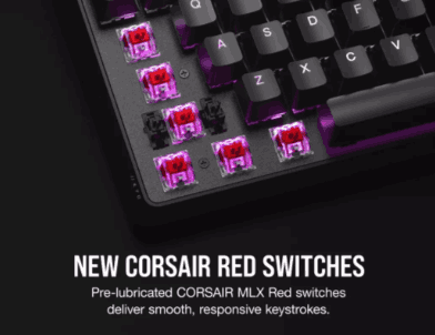 Teclado Corsair Gamer K70 Core INGLES RGB Mecanico Switch MLX Red PC Mac Xbox Playstation CH-9109B1E-NA