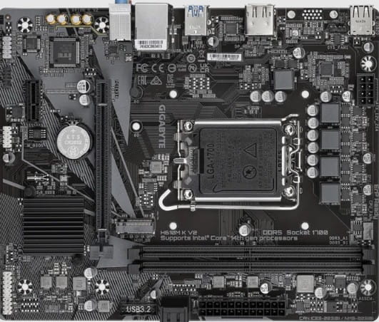 Mbo Gigabyte H610M K V2 DDR5 14va-13va-12va LGA1700 2XDDR5 HDMI DP M.2 6USB2.0 4USB3.2 PCIe4.0 mATX