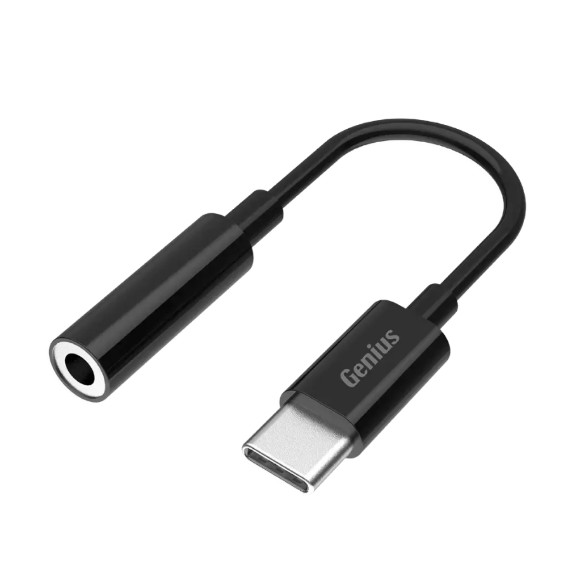 CABLE USB C A GENIUS 3.5MM AUDIO 24 BITS 96KHZ PLUG AND PLAY 10 CM