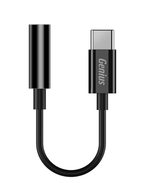 CABLE USB C A GENIUS 3.5MM AUDIO 24 BITS 96KHZ PLUG AND PLAY 10 CM