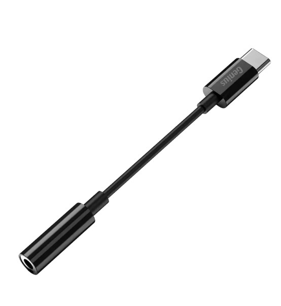 CABLE USB C A GENIUS 3.5MM AUDIO 24 BITS 96KHZ PLUG AND PLAY 10 CM