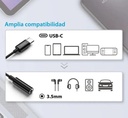 CABLE USB C A GENIUS 3.5MM AUDIO 24 BITS 96KHZ PLUG AND PLAY 10 CM
