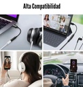 CABLE USB C A GENIUS 3.5MM AUDIO 24 BITS 96KHZ PLUG AND PLAY 10 CM