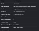 Procesador AMD Ryzen 3 3200G  3,6GHZ AM4 4nucleos 4 subprocesos