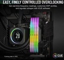 Memoria Ram Corsair 16gb (2x8Gb) Ddr5 5200MHz Vengeance RGB Black C40 CMH16GX5M2B5200C40