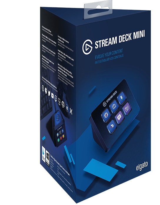Stream Deck LCD Corsair 6 Teclas cubiertas de flujo