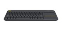 Teclado Logitech k400 Plus inalambrico con touchpad