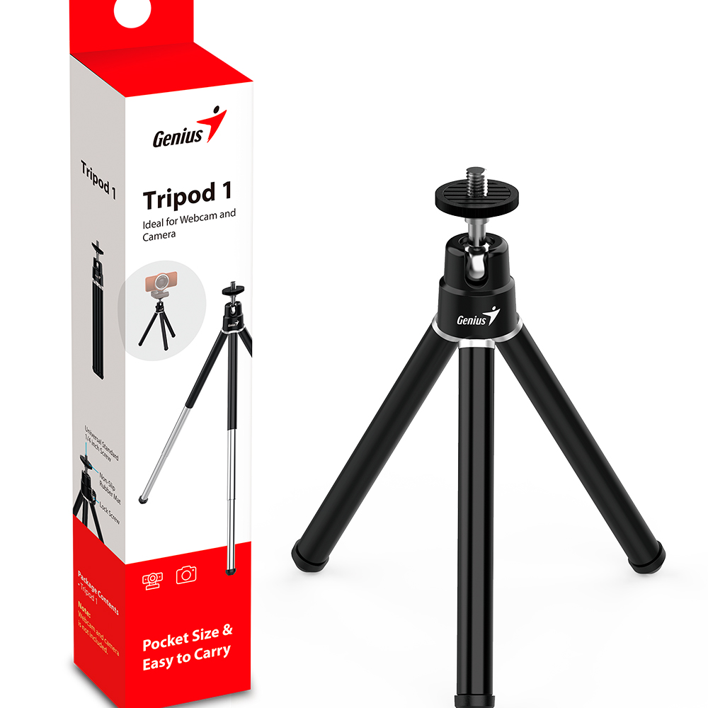 Tripode Genius Para Webcam 25,1Cm Negro Tripod 1
