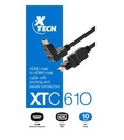 Cable HDMI Xtech 10ft XTC-610 flat xtc610 4K 3m Conector Giratorio