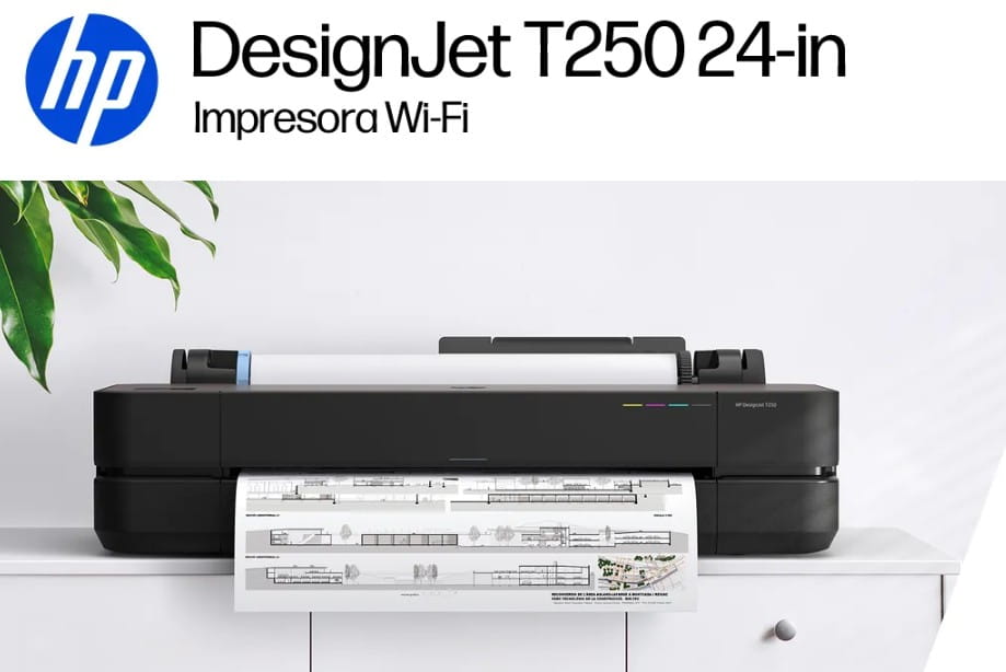 Plotter HP DesignJet T250 24-in Printer 5HB06A#B1K