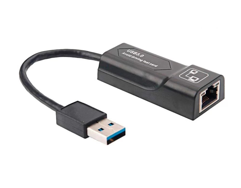 ADAPTADOR GAZAL USB 3.0 A LAN ETHERNET 10/100MBPS IEEE 802.3/802.3U/802.3AB- 0167022