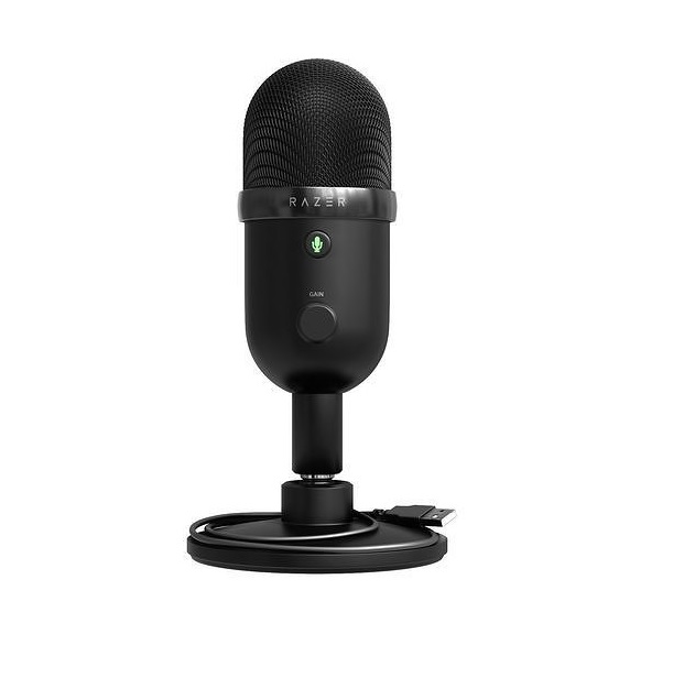 Microfono Razer Seiren V2 X USB Condensador 25mm Certificado para Streaming Supercardioide Ultrapreciso Black PN RZ19-04050100-R3U1