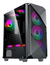 Case Gaming Gamemax REVOLT /1*USB 3.0/1*USB 2.0/2*HDD/2*SSD/CHASIS NEGRO ATX/4*VENTILADORES INTERNOS/VIDRIO TEMPLADO/SIN FUENTE