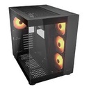 Case Cougar Gamer FV150 RGB vidrio templado Mid-Tower no incluye fuente de poder negro 385KA10.0001