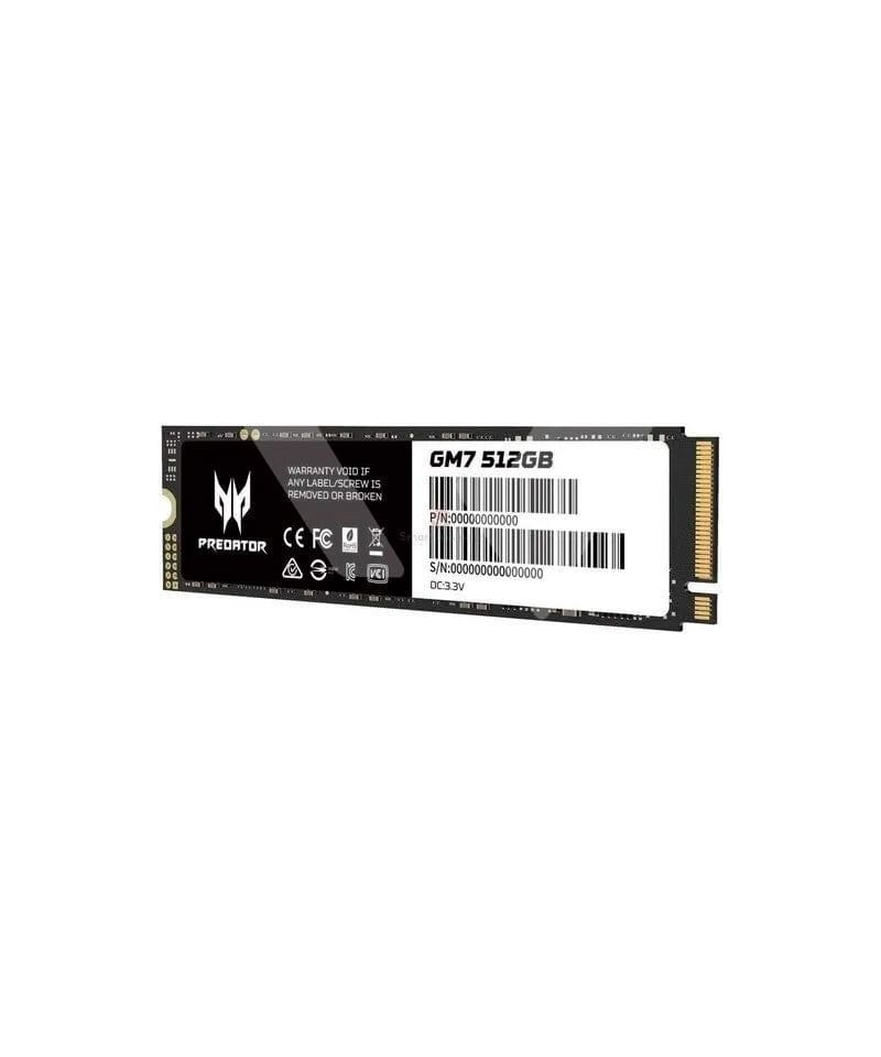 Disco sólido Acer predator GM7 512GB PCIE GEN4 M.2 2280 7200MBS