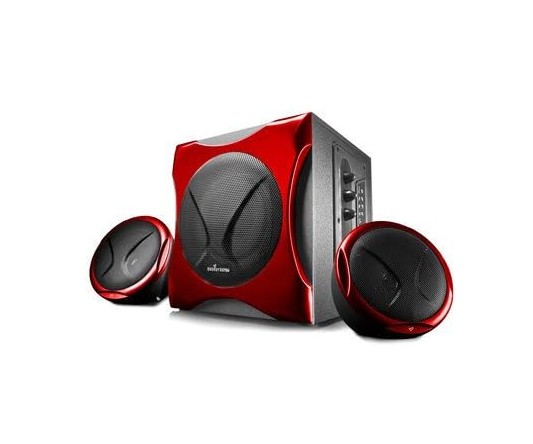 Parlantes Energy Sistem 400 Black & Red Sistema de Sonido con Subwoofer 2.1 40W RMS MP3 USB SD PN:391745